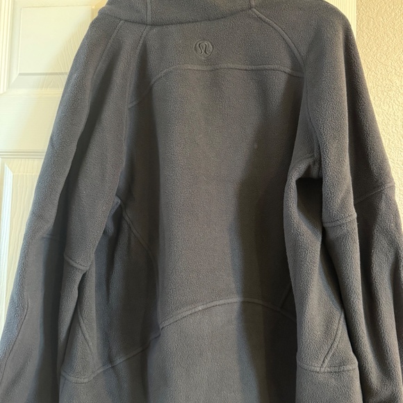 Scuba Tumbled Fleece Funnel-Neck Half Zip Color Black Size M/L - Picture 3 of 3